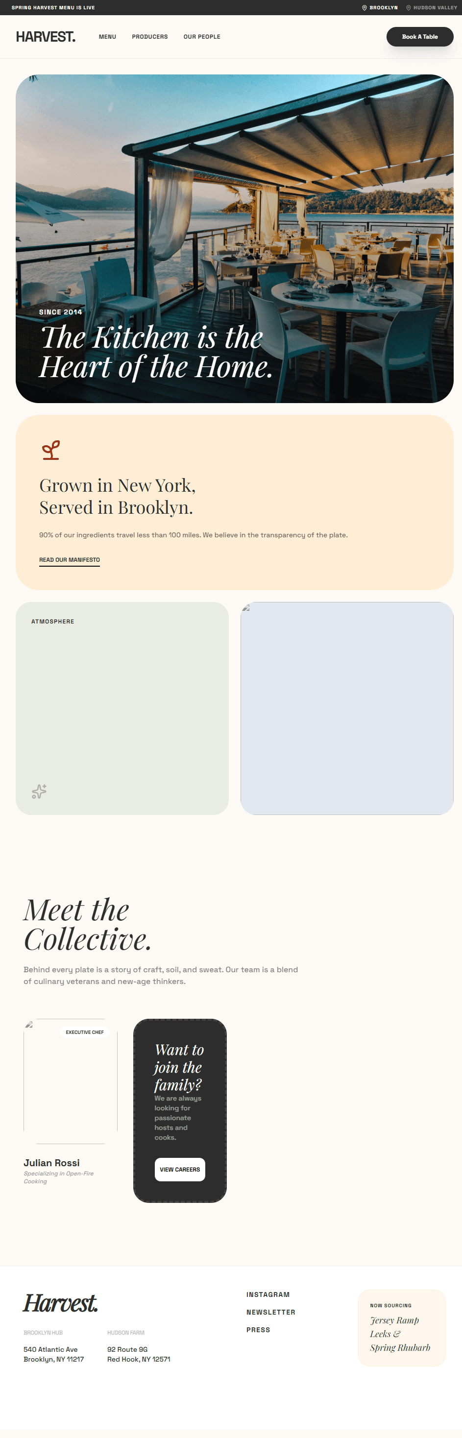 Screenshot of Luxury Restaurant website