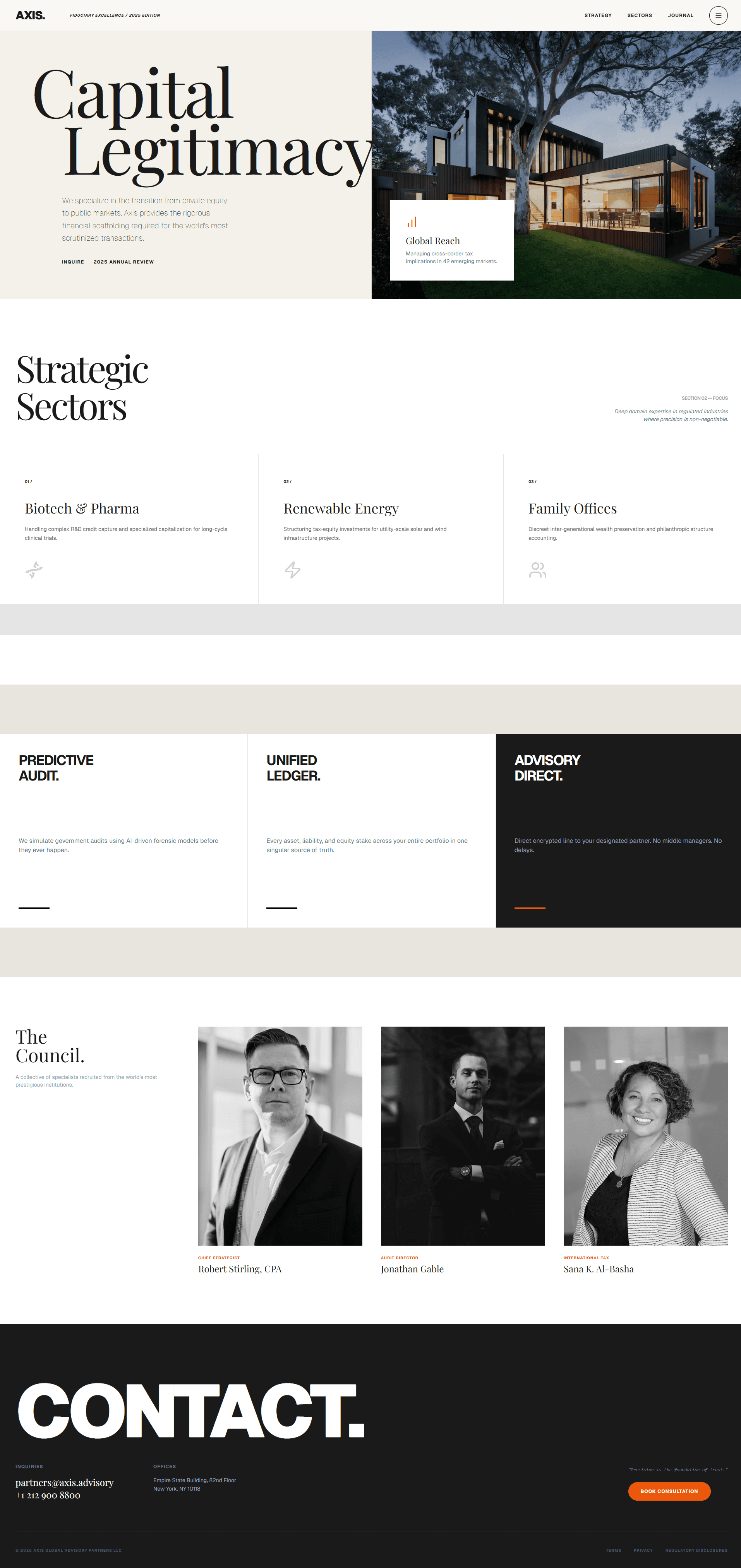 Screenshot of Private Equity Accounting website